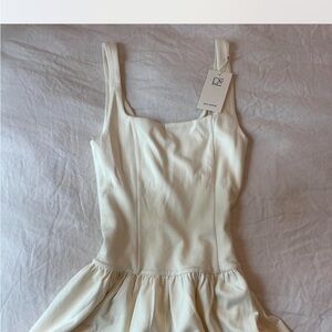 Sophia Rue Drop Waist White Dress